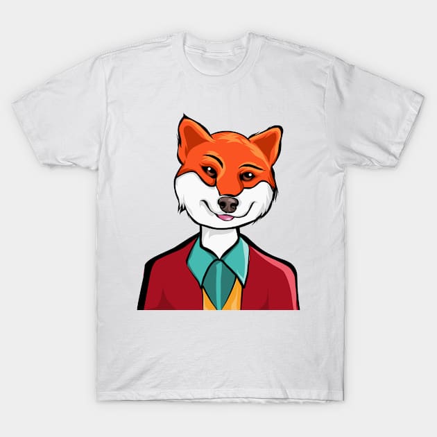 Shiba inu dog T-Shirt by Fadmel